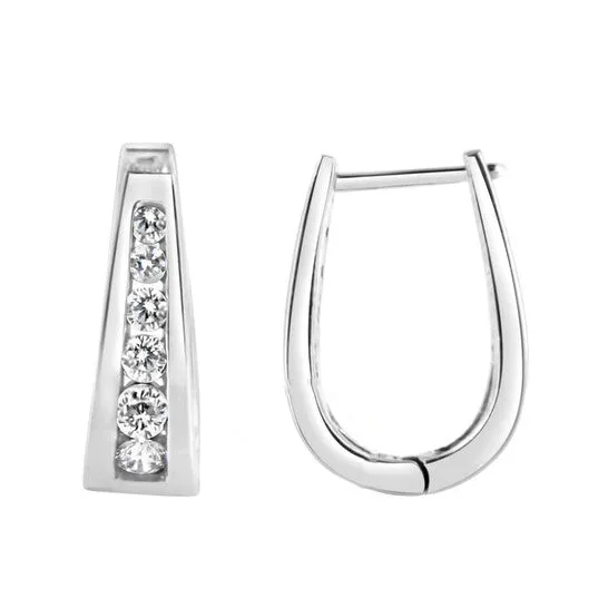 Earrings JMS always Original Haus of Brilliance 14k White Gold 12 cttw Roundcut Diamond Huggy Earrings IJ Color I2I3 Clarity Earrings JMS always Original Haus of Brilliance 14k White Gold 12 cttw Roundcut Diamond Huggy Earrings IJ Color I2I3 Clarity
