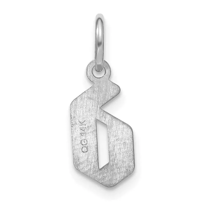Sterling Silver Rhodiumplated Lower case Letter D Initial Pendant TreasureFineJewelers Necklaces