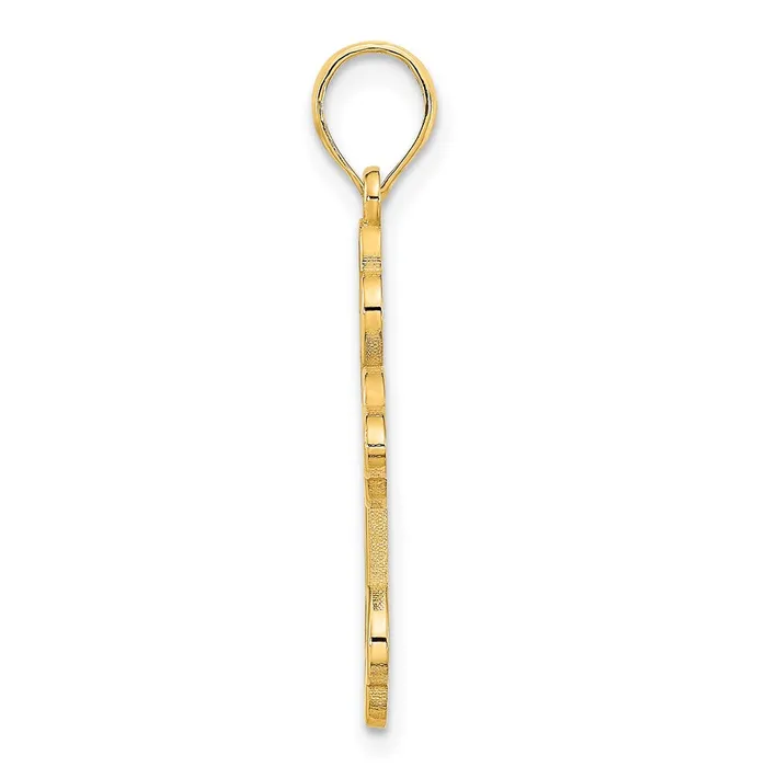 TreasureFineJewelers 14k Cross Charm Charm Necklaces