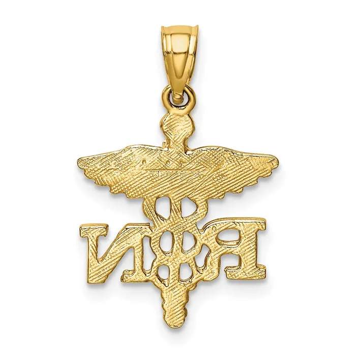 TreasureFineJewelers 14k Diamondcut RN Pendant Necklaces