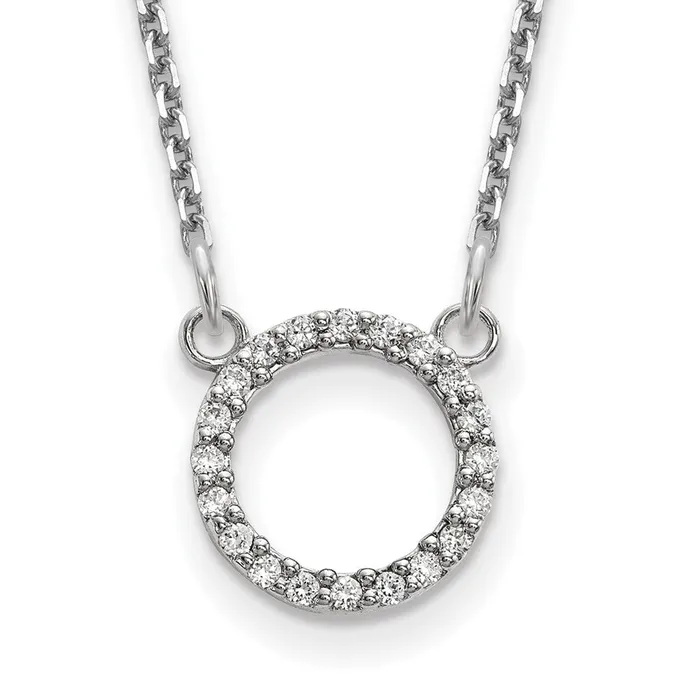 Necklaces 14k White Gold Diamond Open Circle NecklaceWBCXP5027WA WB Choice Jewelry Necklaces 14k White Gold Diamond Open Circle NecklaceWBCXP5027WA WB Choice Jewelry