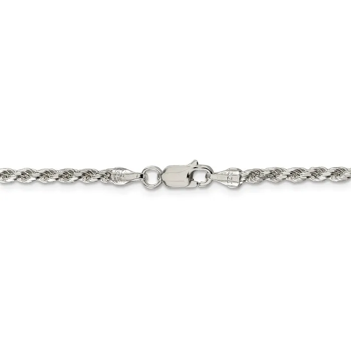 Rings WB Choice Jewelry Sterling Silver 275mm Diamondcut Rope ChainWBCQDC06018 Rings WB Choice Jewelry Sterling Silver 275mm Diamondcut Rope ChainWBCQDC06018