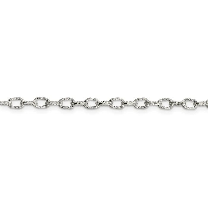 Sterling Silver 375mm Fancy Patterned Rolo ChainWBCQFC5924 WB Choice Jewelry Rings Sterling Silver 375mm Fancy Patterned Rolo ChainWBCQFC5924 WB Choice Jewelry Rings