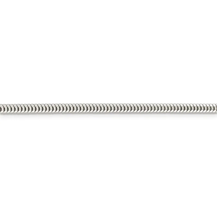 Sterling Silver 3mm Round Snake ChainWBCQSNL08026 WB Choice Jewelry Rings Sterling Silver 3mm Round Snake ChainWBCQSNL08026 WB Choice Jewelry Rings