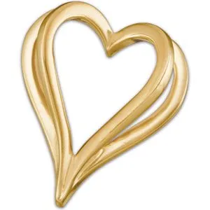 WB Choice Jewelry 10K Yellow Shadow Heart Slide Pendant83001304128PSTWBC Necklaces WB Choice Jewelry 10K Yellow Shadow Heart Slide Pendant83001304128PSTWBC Necklaces