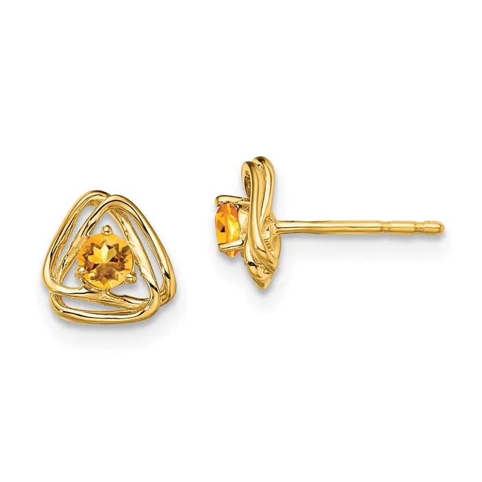 WB Choice Jewelry Earrings 14k Citrine Post EarringsWBCEM7395CIY