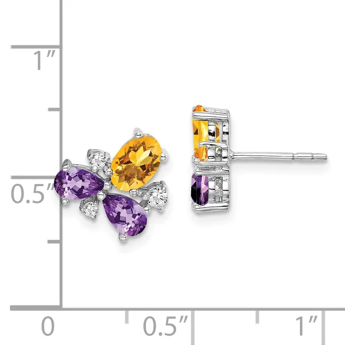 WB Choice Jewelry Earrings 14k White Gold AmethystCitrineDiamond EarringsWBCEM7128AMCI013WA WB Choice Jewelry Earrings 14k White Gold AmethystCitrineDiamond EarringsWBCEM7128AMCI013WA