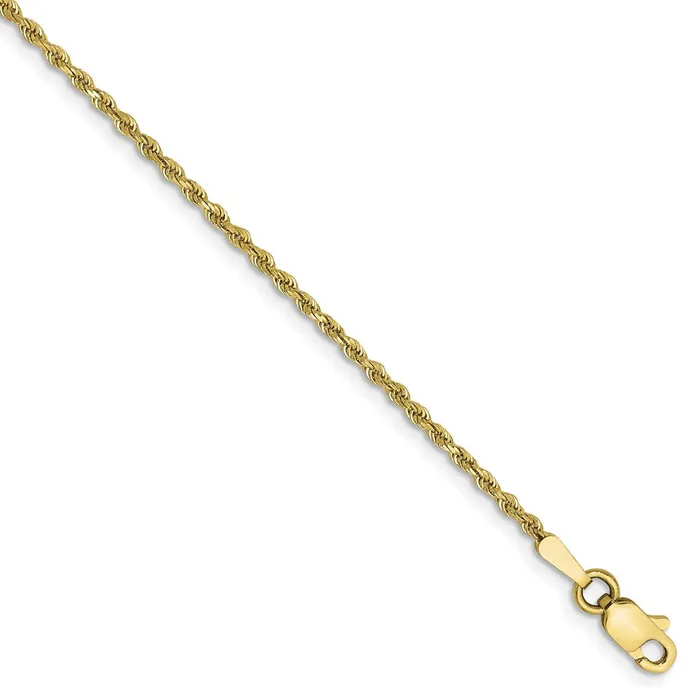 WB Choice Jewelry Necklaces 10k 15mm Diamondcut Rope ChainWBC10K0128