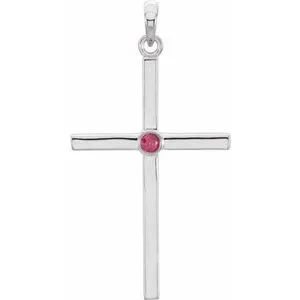 WB Choice Jewelry Necklaces Platinum Ruby Cross 306x166 mm Pendant R423256020PSTWBC WB Choice Jewelry Necklaces Platinum Ruby Cross 306x166 mm Pendant R423256020PSTWBC
