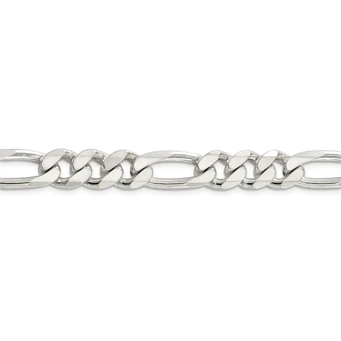 WB Choice Jewelry Necklaces Sterling Silver 105mm Pav Flat Figaro ChainWBCQFF30024 WB Choice Jewelry Necklaces Sterling Silver 105mm Pav Flat Figaro ChainWBCQFF30024